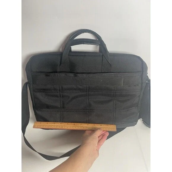 Kenneth Cole Messenger Bag Brief Case For Work School Laptop Black - Picture 8 of 11